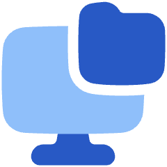 Local Storage Folder Icon from Plump Flat Set