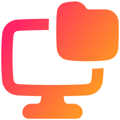 Local Storage Folder Icon from Plump Gradient Set