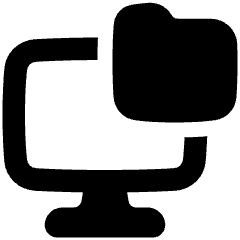 Local Storage Folder Icon from Plump Solid Set