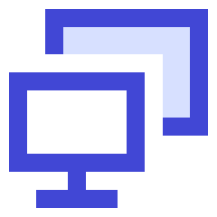 Monitor Project Screen Icon from Sharp Duo Set
