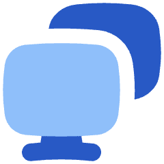 Monitor Project Screen Icon from Flex Flat Set