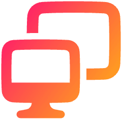 Monitor Project Screen Icon from Plump Gradient Set
