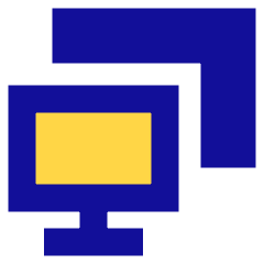 Monitor Project Screen Icon from Sharp Pop Set