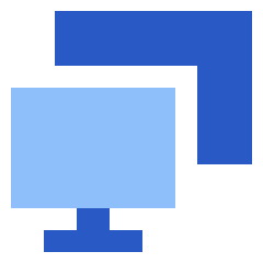 Monitor Project Screen Icon from Sharp Flat Set