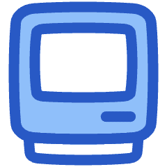 Retro Computer Icon from Plump Duo Set