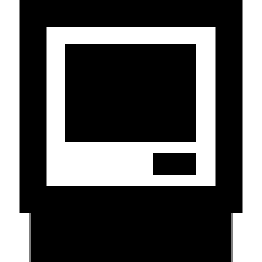 Retro Computer Icon from Sharp Remix Set