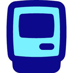 Retro Computer Icon from Flex Pop Set