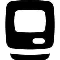 Retro Computer Icon from Flex Solid Set