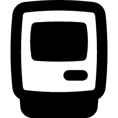Retro Computer Icon from Flex Remix Set