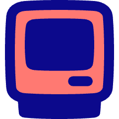 Retro Computer Icon from Plump Pop Set