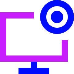 Screen Recorder Icon from Sharp Neon Set