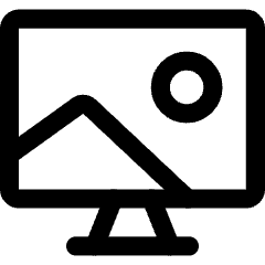 Screensaver Monitor Wallpaper Icon from Core Line Set