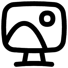 Screensaver Monitor Wallpaper Icon from Flex Line Set