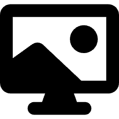 Screensaver Monitor Wallpaper Icon from Core Solid Set