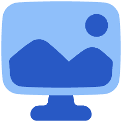 Screensaver Monitor Wallpaper Icon from Plump Flat Set