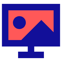 Screensaver Monitor Wallpaper Icon from Sharp Pop Set