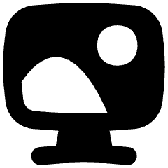 Screensaver Monitor Wallpaper Icon from Flex Solid Set