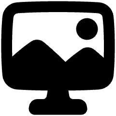 Screensaver Monitor Wallpaper Icon from Plump Solid Set