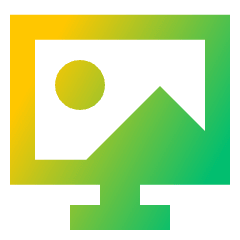 Screensaver Monitor Wallpaper Icon from Sharp Gradient Set