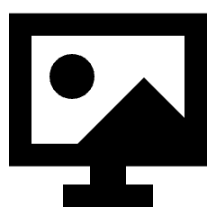 Screensaver Monitor Wallpaper Icon from Sharp Solid Set