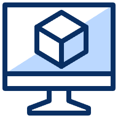 Virtual Machine 1 Icon from Cyber Duotone Set