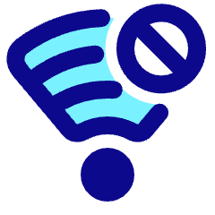 Wifi Blocked Icon from Plump Pop Set