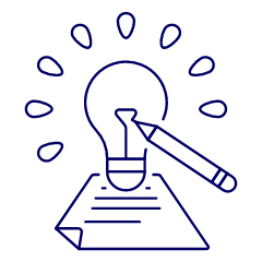 Lightbulb Idea Illustration from UX Line Set