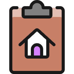 Project Notes House Icon from Ultimate Colors Set