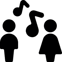 Concert Couple Duet Icon from Ultimate Bold Set