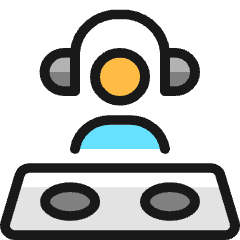 Concert Dj Icon from Ultimate Colors Set