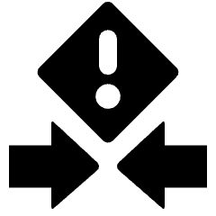 Conflict Arrows Attention Icon from Ultimate Bold Set