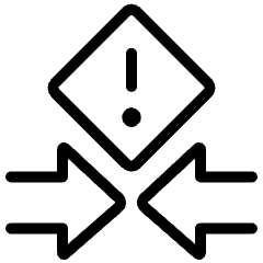 Conflict Arrows Attention Icon from Ultimate Light Set