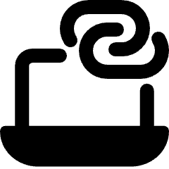 Personal Hotspot Connected Laptop Icon from Ultimate Bold Set