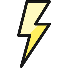 Flash Icon from Ultimate Colors Set