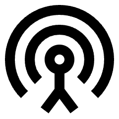 Antenna Settings Icon from Sharp Line Set