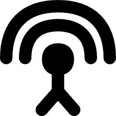 Antenna Settings Icon from Flex Solid Set
