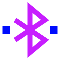 Bluetooth Connected Icon from Sharp Neon Set