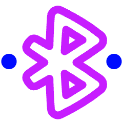 Bluetooth Connected Icon from Plump Neon Set