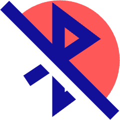 Bluetooth Disabled Icon from Sharp Pop Set