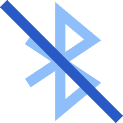 Bluetooth Disabled Icon from Sharp Flat Set