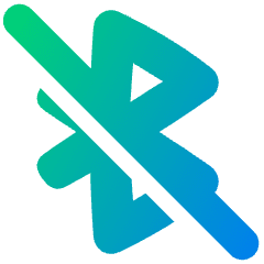 Bluetooth Disabled Icon from Plump Gradient Set