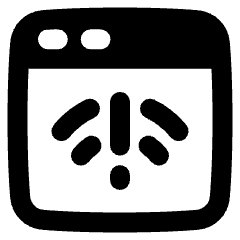 Browser Error Icon from Plump Remix Set