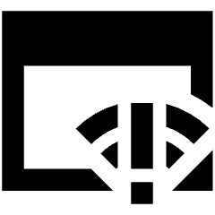 Browser Error Icon from Sharp Remix Set