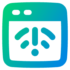 Browser Error Icon from Plump Gradient Set