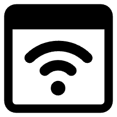 Browser Wifi Icon from Core Remix Set