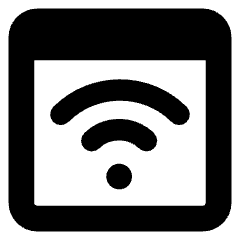 Browser Wifi Icon from Core Solid Set
