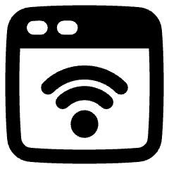 Browser Wifi Icon from Plump Remix Set