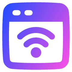 Browser Wifi Icon from Plump Gradient Set
