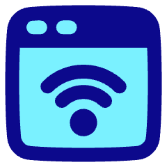 Browser Wifi Icon from Plump Pop Set