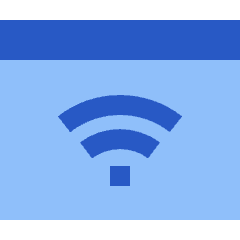Browser Wifi Icon from Sharp Flat Set